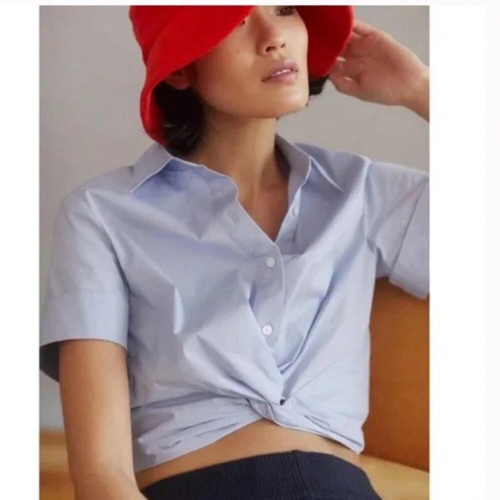 Mare Mare Anthropologie Cropped Blouse Medium NWT